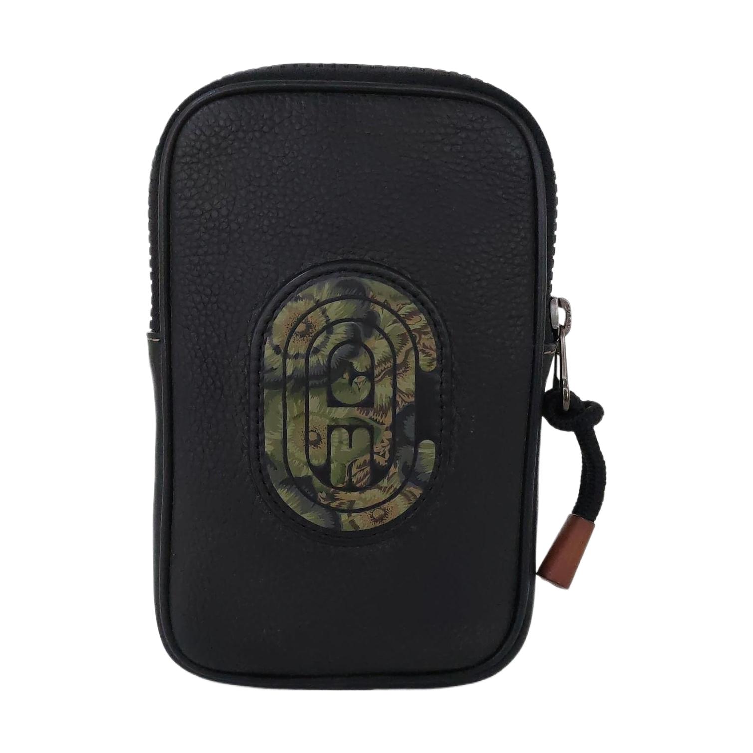 [Pre-Owned] Hybrid 10 Solid Color Letter Logo Zipper Pouch - Excellent #YO06HI ONE SIZE