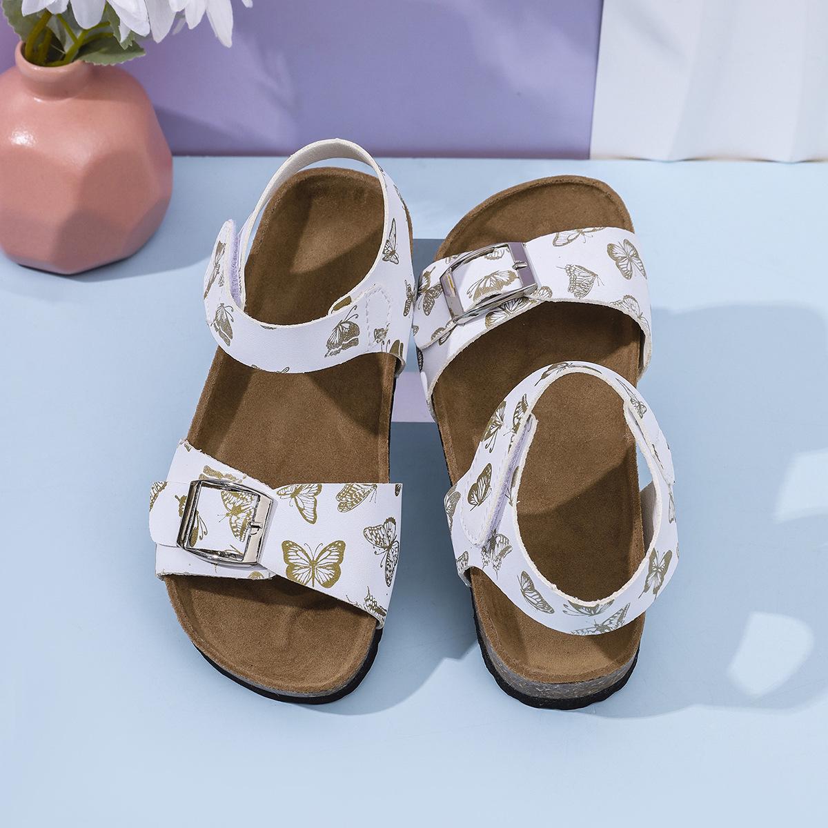 Летние детские пробковые сандалии 2025 - Модные корейские унисекс пляжные шлепанцы 25