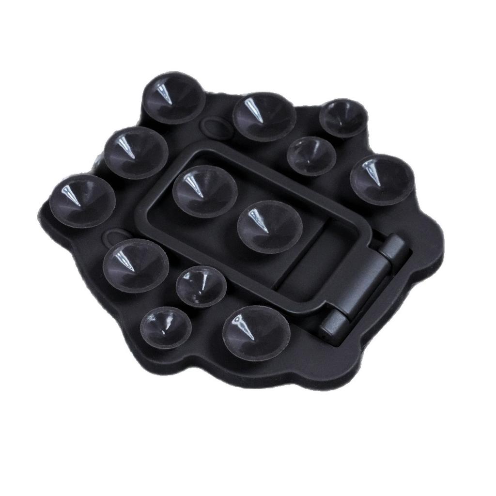 Hexagonal silicone suction cup mobile phone holder, lazy artifact, portable magnetic suction multi-function universal folding desktop holder