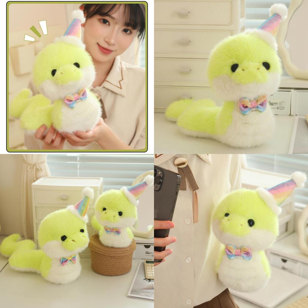 Niedliches Kreatives Geburtstags-Schlangen-Plüschtier Entzückende Weiche Schlangenpuppe Für Kinder Geschenk