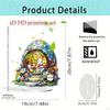 Easter Acrylic Decoration with Holder Creative Collectible Souvenir Centerpiece 2D Flat Sign Desktop