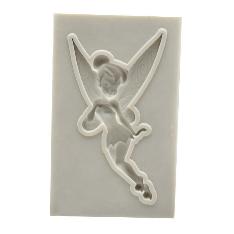 

Цветочная фея Ангел силиконовая форма для мастики шоколадная глина конфеты инструменты для украшения торта помадкой формы для выпечки своими руками серый