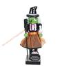 Halloween Wooden Figurine 25cm Seasonal Decor Christmas Nutcracker Figures Statue For Shelves Tables Children's Gifts