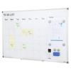 Calendar Whiteboard, 36 x 24 Inches Magnetic Dry Erase Calendar Board, Monthly Planner Whiteboard for Wall, 1 Magnetic Erase & 2 Dry Erase Marker &