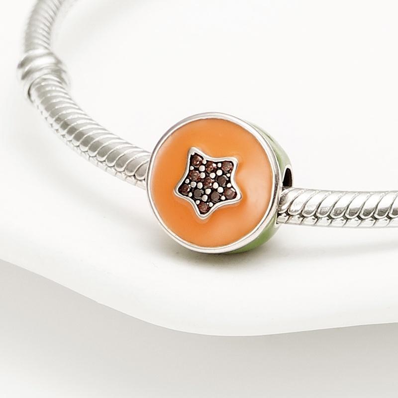 Copper Shiny Zircon Autumn Squirrel Maple Leaf Beads Suitable Fit Pan Original Bracelet Diy Anniversary