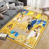 1pc Disney Cartoon Characters Pattern Carpet Area Rug Non-slip Carpet Hand Washable Floor Mat Suitable For Living Room Bedroom Home Decor