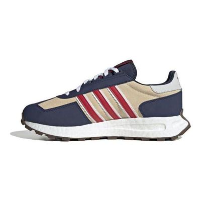 Oryginalne Retropy E5 Retro Skóra Trwałe Dopasowanie Niskie Buty do Biegania Męskie Trampki Niebiesko-Białe IG9995