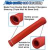 8PCS Spark Plug Wire Heat Shield Sleeve, 1500° Spark Plug Wire Cover Wrap,Red