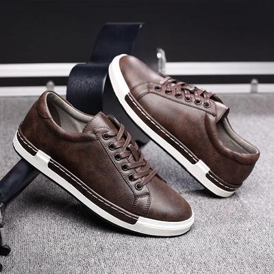 Pánské Kožené Boty pro volný čas Pánské Tenisky Značka Podzim Pánské Semišové Boty Pohodlné Ploché Pánské Obuv Zapatillas Hombre