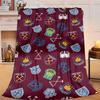 1PC Football Club Emblem Flannel Blanket Gift, Suitable for Both Men And Women, Soft Ideal for Beds And Sofa, Birthday Or Christmas Gift