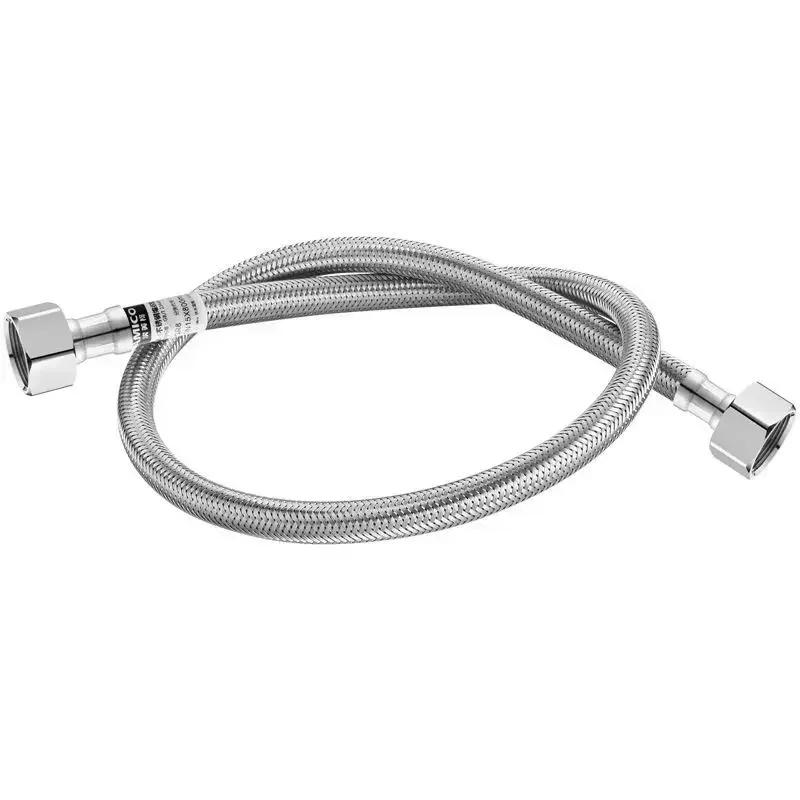 

20/25mm 304 Stainless Steel Braided Hose Water Heater Toilet Angle Valve Faucet Hot Cold Water Inlet Pipe 20cm