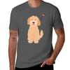 Love Apricot Blonde Goldendoodle Dog Tshirt Halloween Casual Tshirt