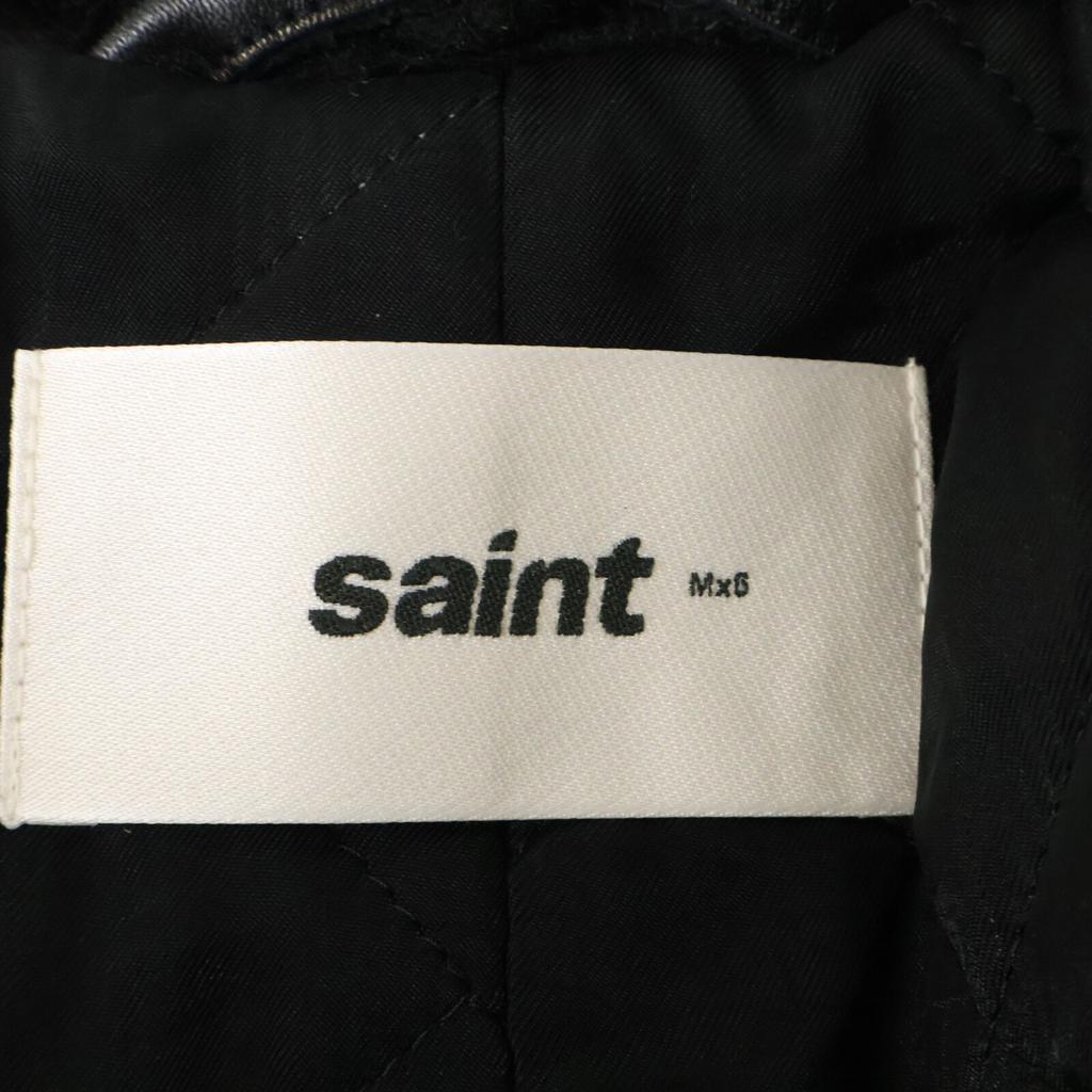 Saint Michael ×Denim Tears SM-YS1-0000-C51 Black Boa Coat Coat M blackUsed