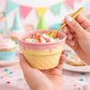 Keramická miska na jogurt krémové barvy Vynikající jídelní talíř ve tvaru zmrzliny Salátový talíř Miska na zmrzlinu Snídaňové nádobí