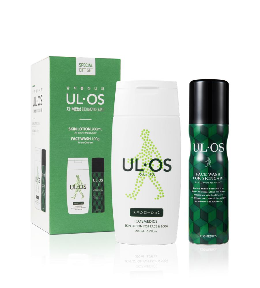 ULOS Combination Skin Facial Care Set Skin Lotion 200ml + Face Wash 100g