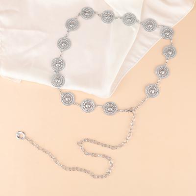 Všestranný bohémský styl nastavitelný pas dlouhý pásek šaty řetízek pro ženy dívky vintage prolamovaný řetízek