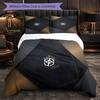 Brazil Football Pattern 3 Pieces Bedding Set Soft Microfiber Duvet Cover with Pillow Cases for Bedroom
