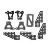 5pcs RC Damper Mount Stand Upgrade Aluminum Alloy Carbon Fiber Shock Damper Bracket for 118 RC