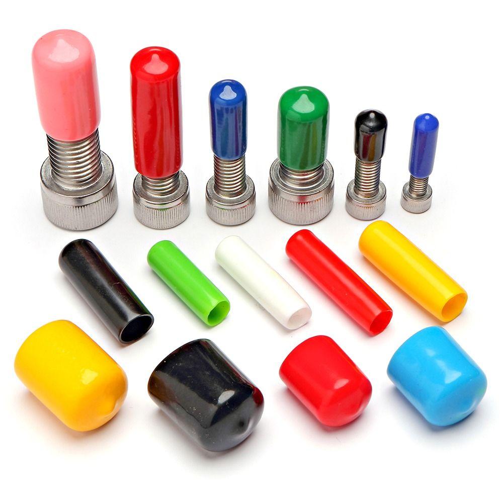 10pcs Durable Soft Cover Protective Lid Stopper Plug Nut Seal Sleeve Rubber Cap Thread Protection