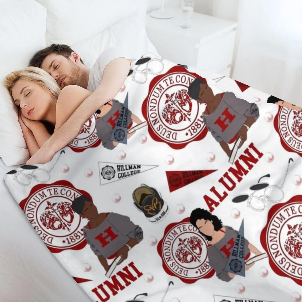 Hillman College Alumni Throw Blanket Cozy Sofa Blanket For Tv Watching Napping