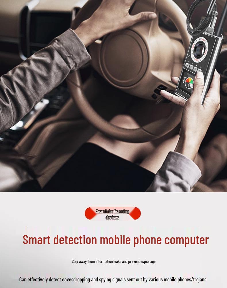Anti-Spy GPS Detector: Eavesdropping, Listening, Tracking, Hidden Camera & Recording Protection Scanner