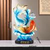 12,8-calowa chińska figurka ryby Feng Shui, centralny element kolekcji, żywiczna rzeźba, figurka do