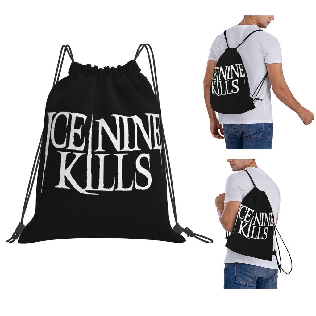 Ice Nine Kills Backpacks Portable Drawstring Bags Sports Bag Book Bags for Travel School