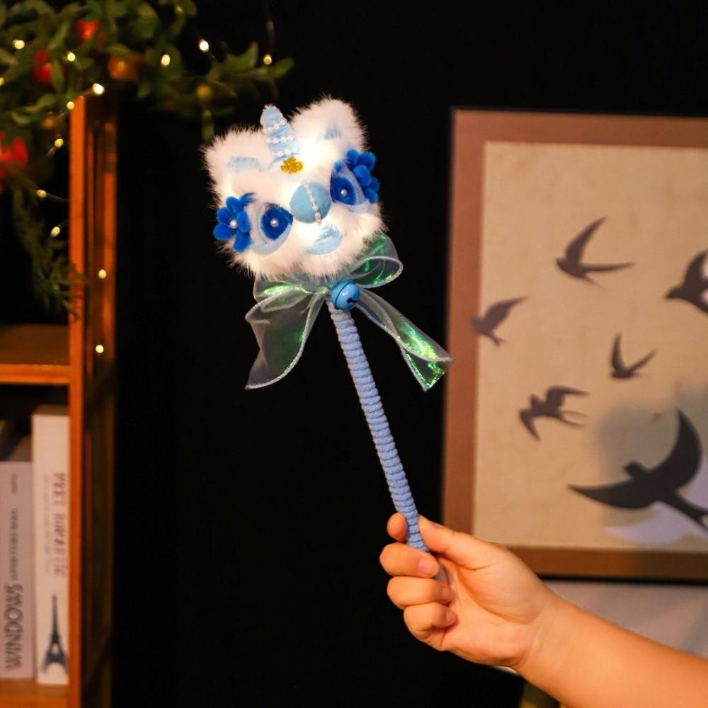 Chinese Style Handheld Lion Lantern Traditional Glowing Lion Dance Lantern Ornaments Decoration New Year Lantern Ornaments