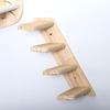 1pc/4pcs Wooden Cat Climbing Shelves Pet Stairs Wall Mounted Cat Wall Shelves Sisal Cover Cat Scratcher Furniture Home Decor