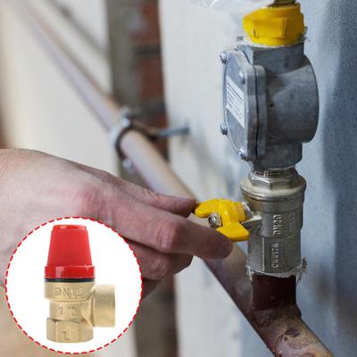1/2 Zoll Robuste Messing Sicherheitsventile DN15 Überdruckventile für Wasser Öl Gas Druckentlastung mit EPDM Membran Verwendung