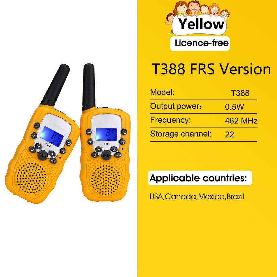 Handheld Walkie Talkie 2PCS Kids Walkie Talkie 3KM Mini Toy Walkie Talkie Toys for Kids Birthday Gift