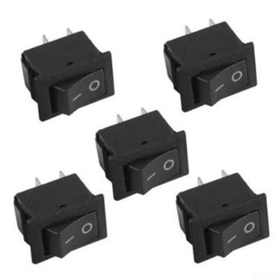 10 Mini Rocker Switch Rocker Switch Switch 2 Pin 2 Connections DC 12V 16A Black