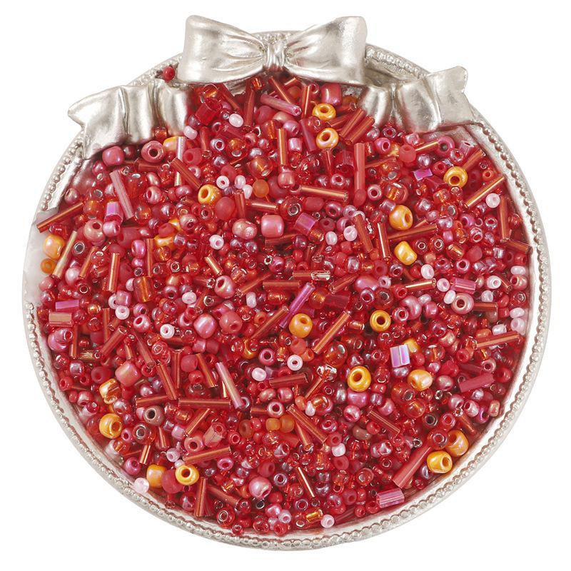 30g Mixed Style & Color Glass Rice Tube Beads for DIY Bracelets, Rings & Embroidery