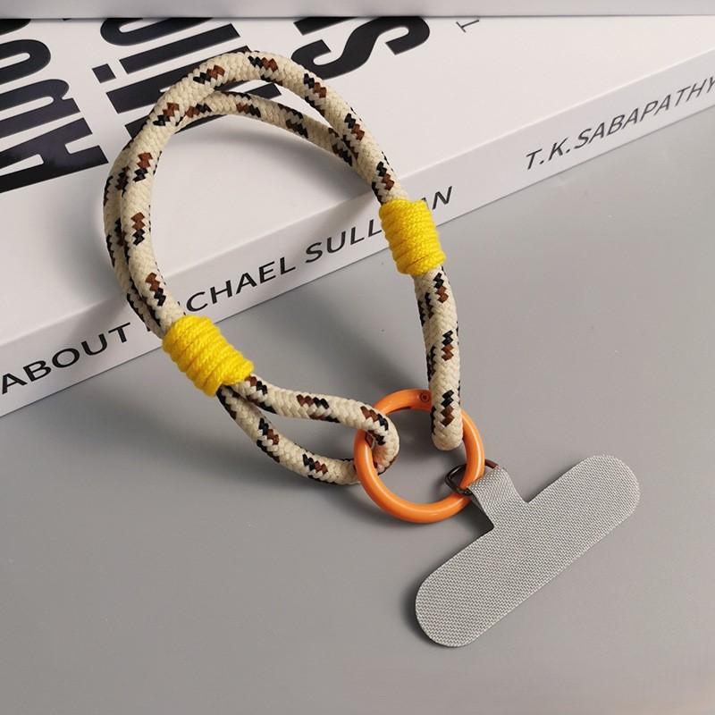 1 PC Two Simple Wrist Lanyards Anti-Breakage, Prevent Fall and Anti-Lost Universal Mobile Phone Case Lanyards
