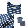 Kids Summer Cotton Striped Twopiece Set For Boys Ages 3 To 8