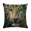 Animal Pattern Pillowcase Tiger Eagle Wolf Bear Pillowcase Home Decoration Bedroom Child Room Living Room Sofa Cushion Cover