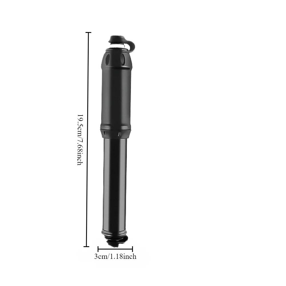 1PC Mountain Bike Motorcycle High Pressure Pump Mini Portable Air Pump Bicycle Air Pump Tire Inflator Portable Inflator Tool чёрный