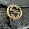 GUCCI Interlocking G Shoulder Bag black Women used
