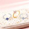 Neuer Vergoldeter Farb-Zirkon Zehenring Hohe Qualität Nicht Verblassender Schmuck Mode Luxus Accessoires Sommergeschenk für Damen