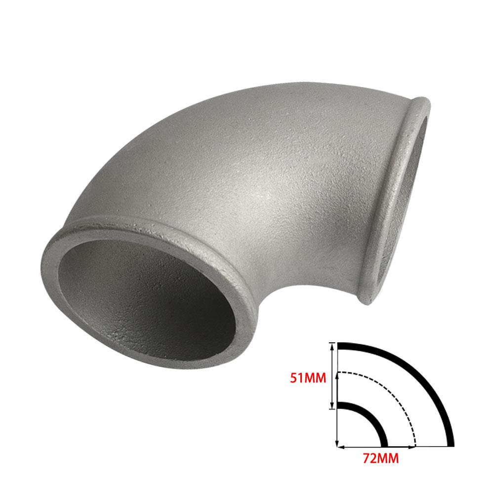 2.0 Inch (51mm) 2.5 Inch(63mm)3.0 Inch (76mm) Casting Elbow Pipe 90 Degree Intercooler Turbo Tight Bend Aluminium 2.0 Inch (51mm)