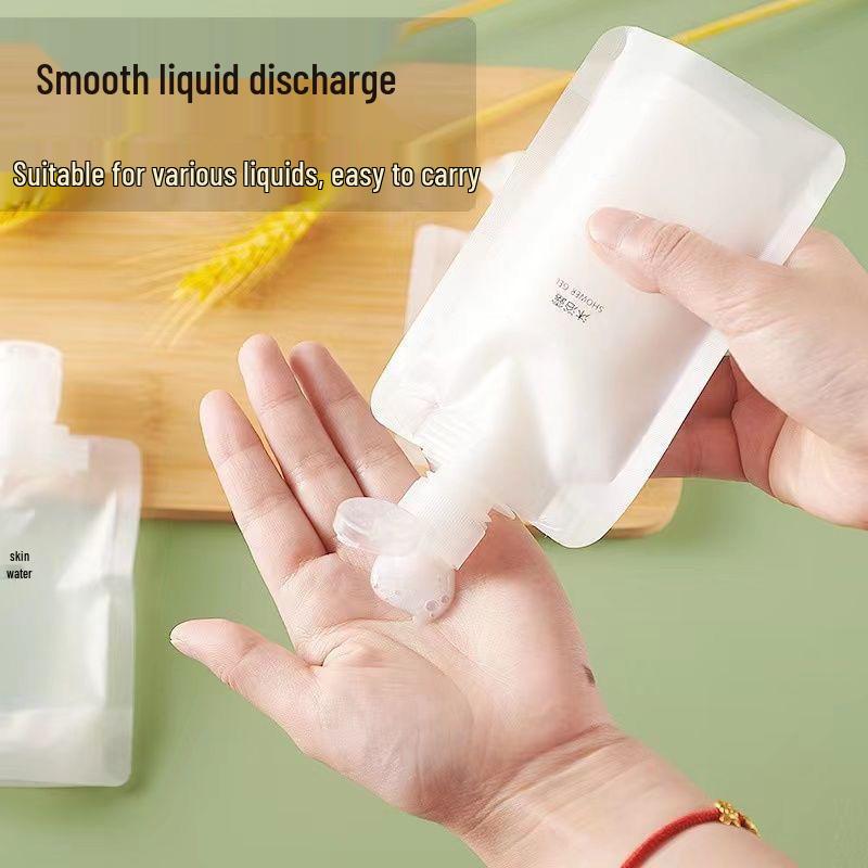 Trousse de toilette de voyage portable: Sacs Distributeurs Jetables pour Gel Douche et Shampooing