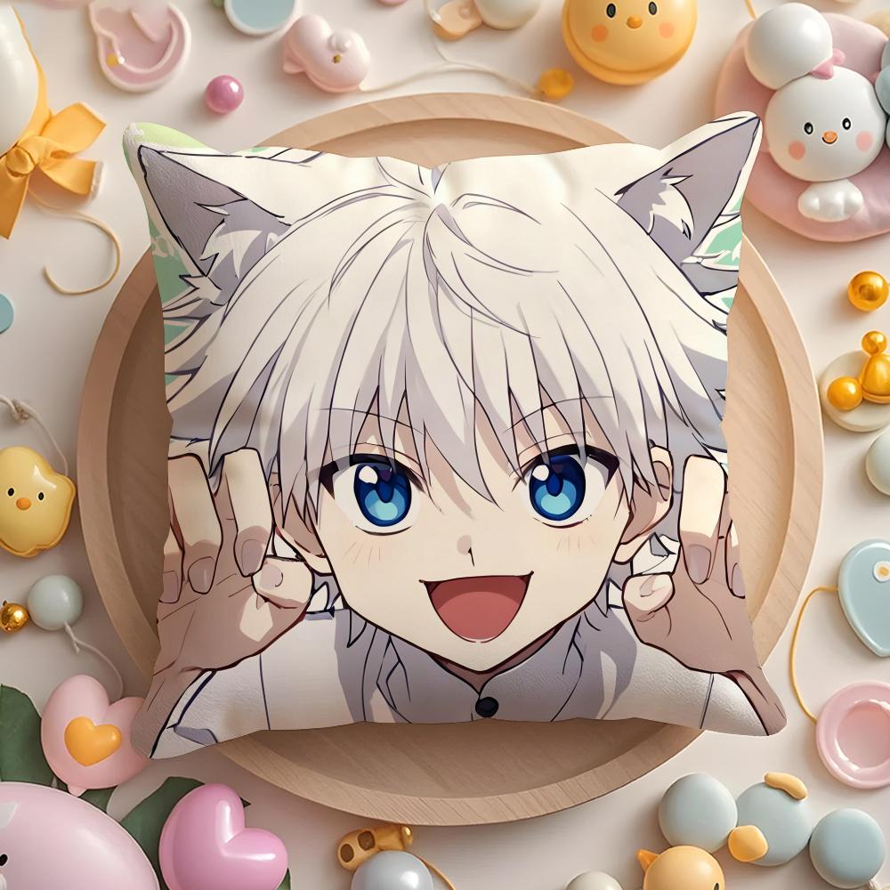 H-Hunter X H-Hunte Anime Cushion Cover Home & Car Multi-Scene Pillow Cover - Reversible, Soft & Durable for Daily Use