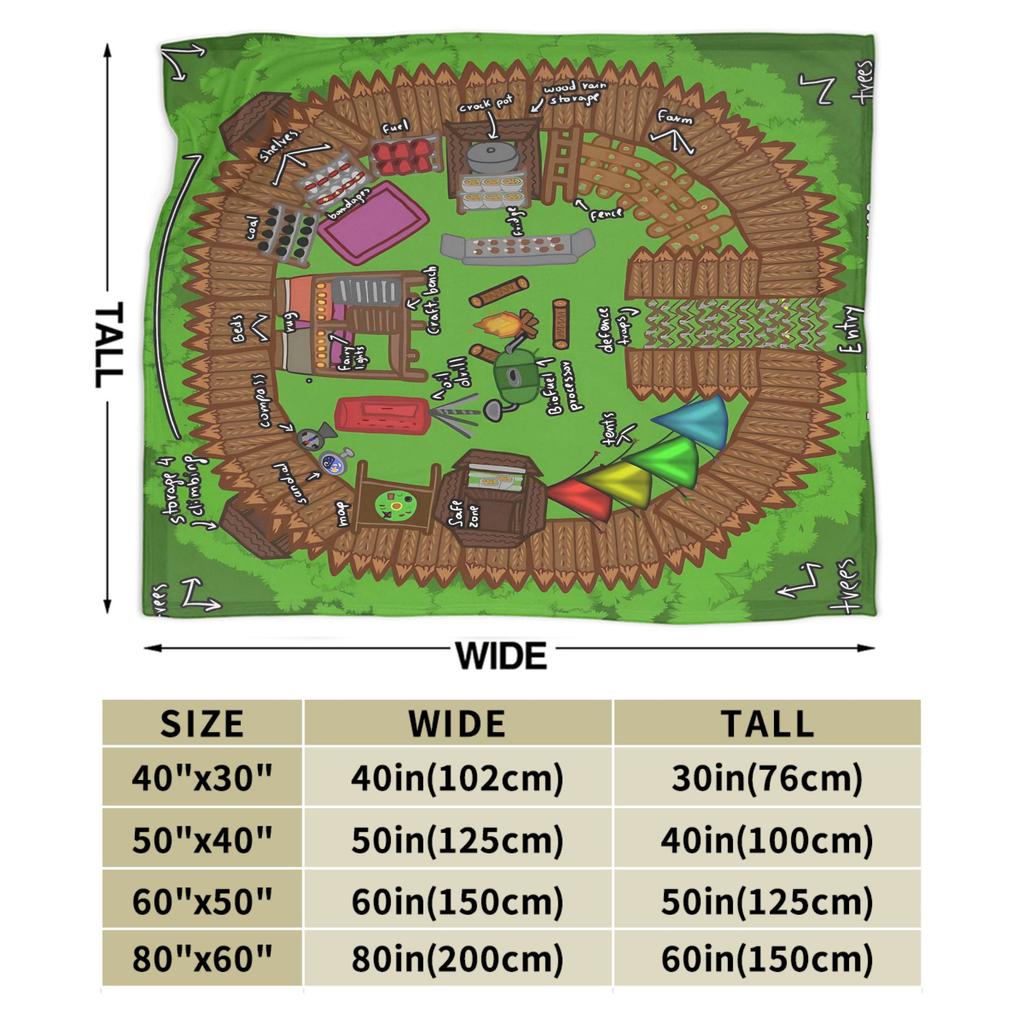 Build a Camp 99 Nights in the Forest Fleece Blankets Vintage Throw Blanket for Home 150*125cm Bedspreads