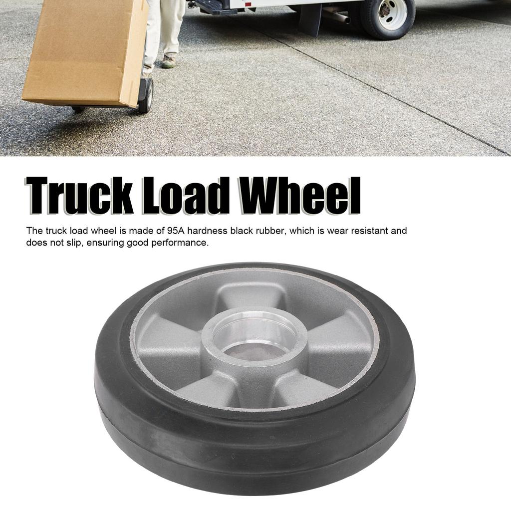Truck Load Wheel with 6204 Bearing Hole Solid Rubber Replacement Tire for Handcraft Hydraulic Forklift 180x50mm