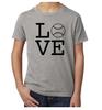 Liebe Baseball T-Shirt, Baseball Grafik T-Shirts, Kinder T-Shirts