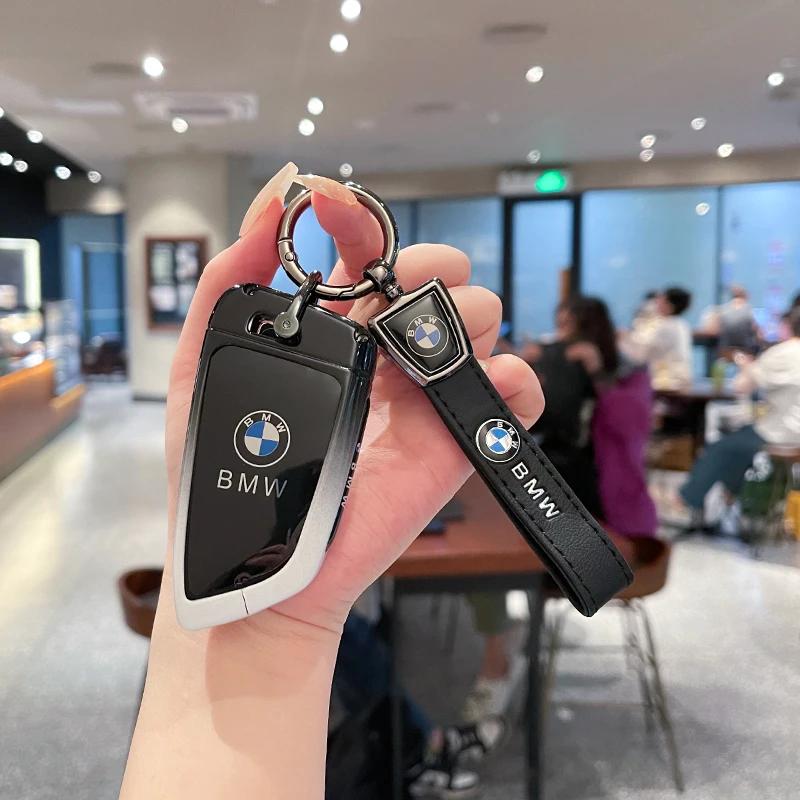 SQLI6 Car Key Case Cover Fob Keyring For BMW F30 F11 X3 F25 Serie 1 E39 X4 G20 X5 G05 F40 X6 F44 216 X1 G30 320i Car Styling