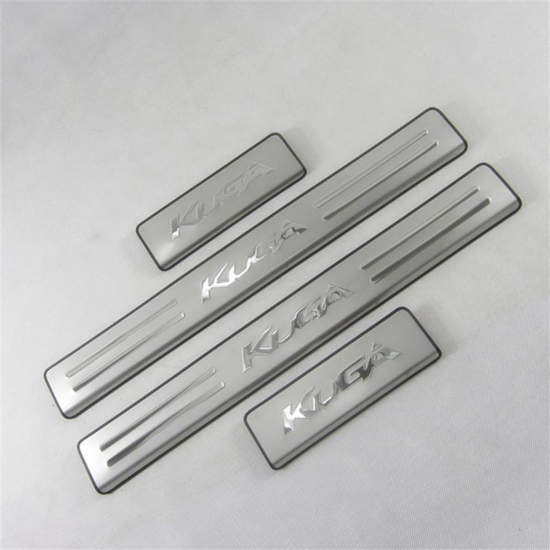 For Ford KUGA Ecosport Car Door Protect Strip Edg Protector Edg Protector Door Pads Step Scuff Plate Chrome Pads