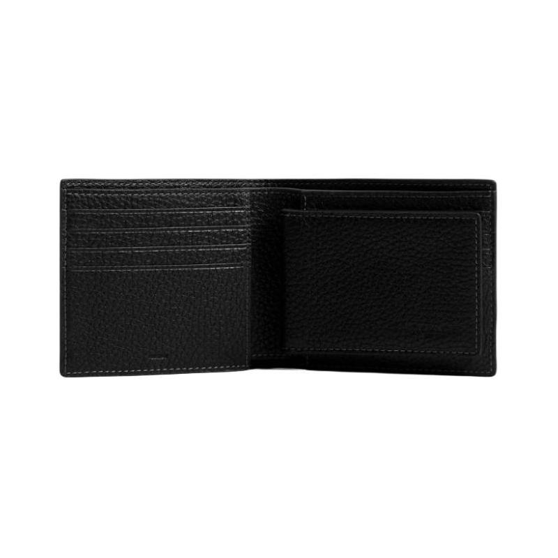 Coach Disney Collaboration 3 IN 1 Wallet 11 Mickey Cute Pattern Pebbled Leather Wallet Mini Men's Black Black