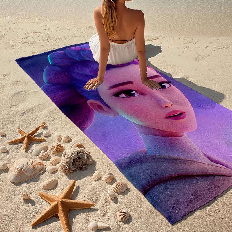 KPOP Hunter Fashion Beach Towel: Ideal for Summer Adventures Soft, absorbent and quick drying suitable for swimming and bathing
