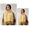 Karierte Schals für Damen, Herbst-Winter-Schals, Pashmina-Tücher und Tücher